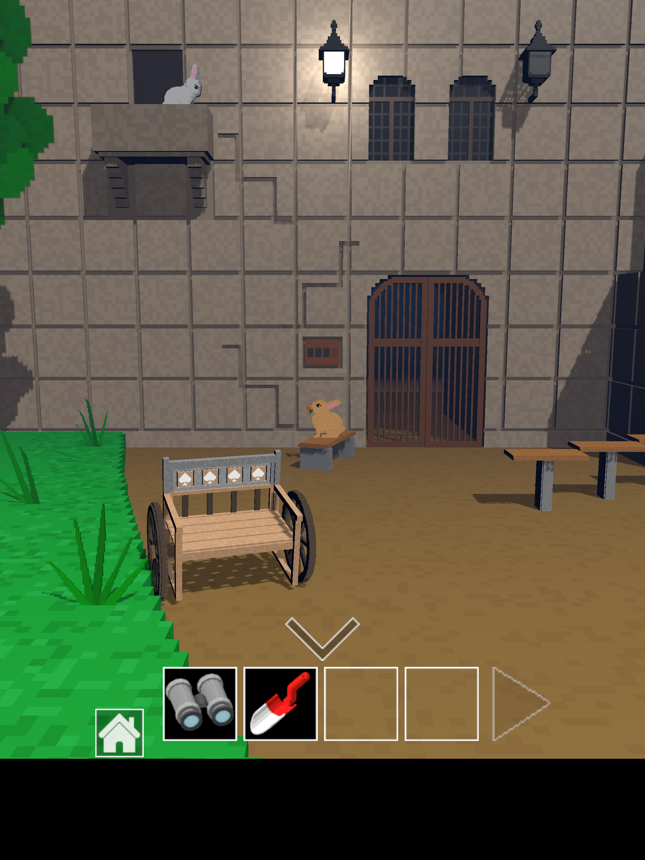 脱出ゲーム　道とベンチ Game Screenshot