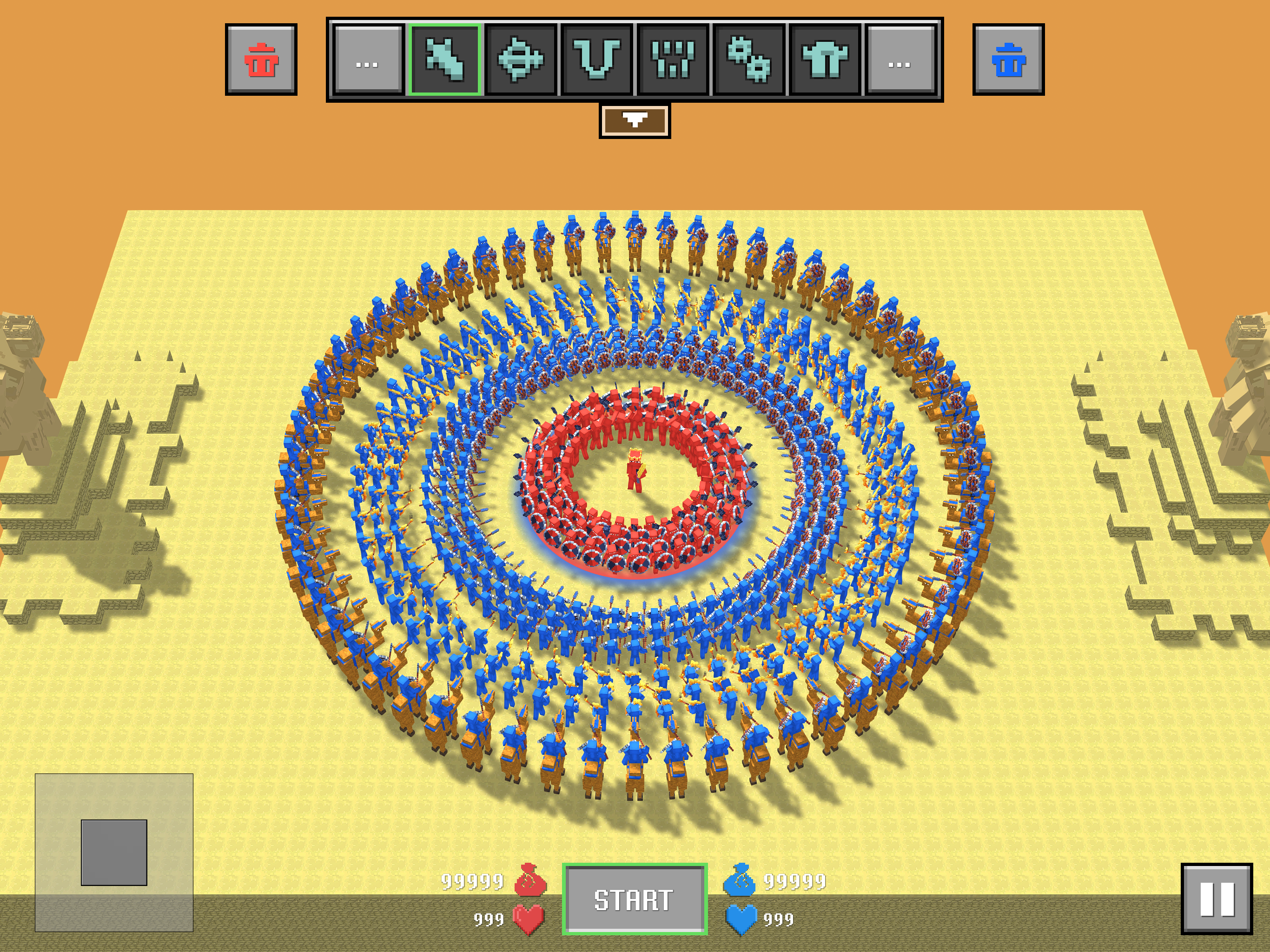 Screenshot of Blocky Ragdoll Battle