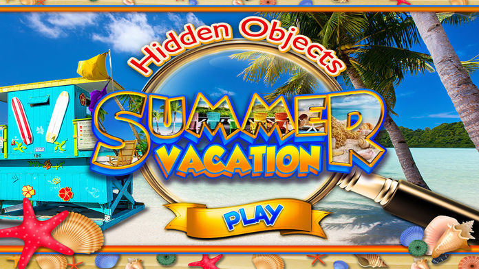 Hidden Object Summer Beach Vacation Spy Objects 게임 스크린 샷