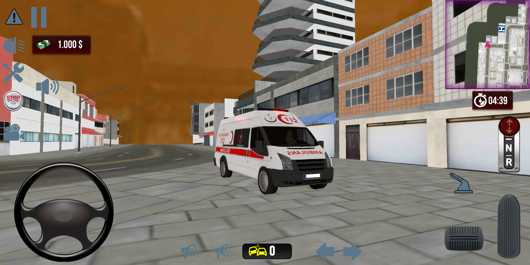 Cuplikan Layar Game Ambulance Simulator 3D Game