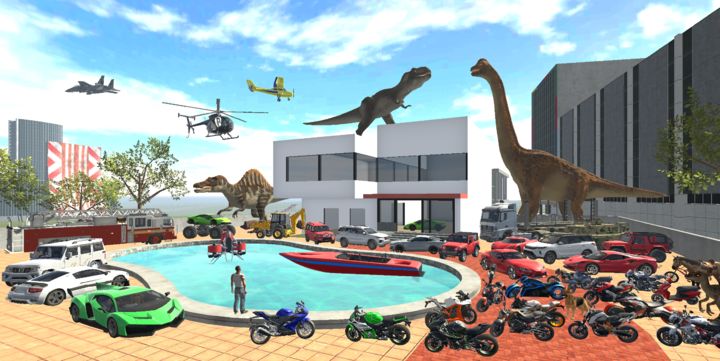 Screenshot 1 of インディアン バイク ドライビング 3D 34