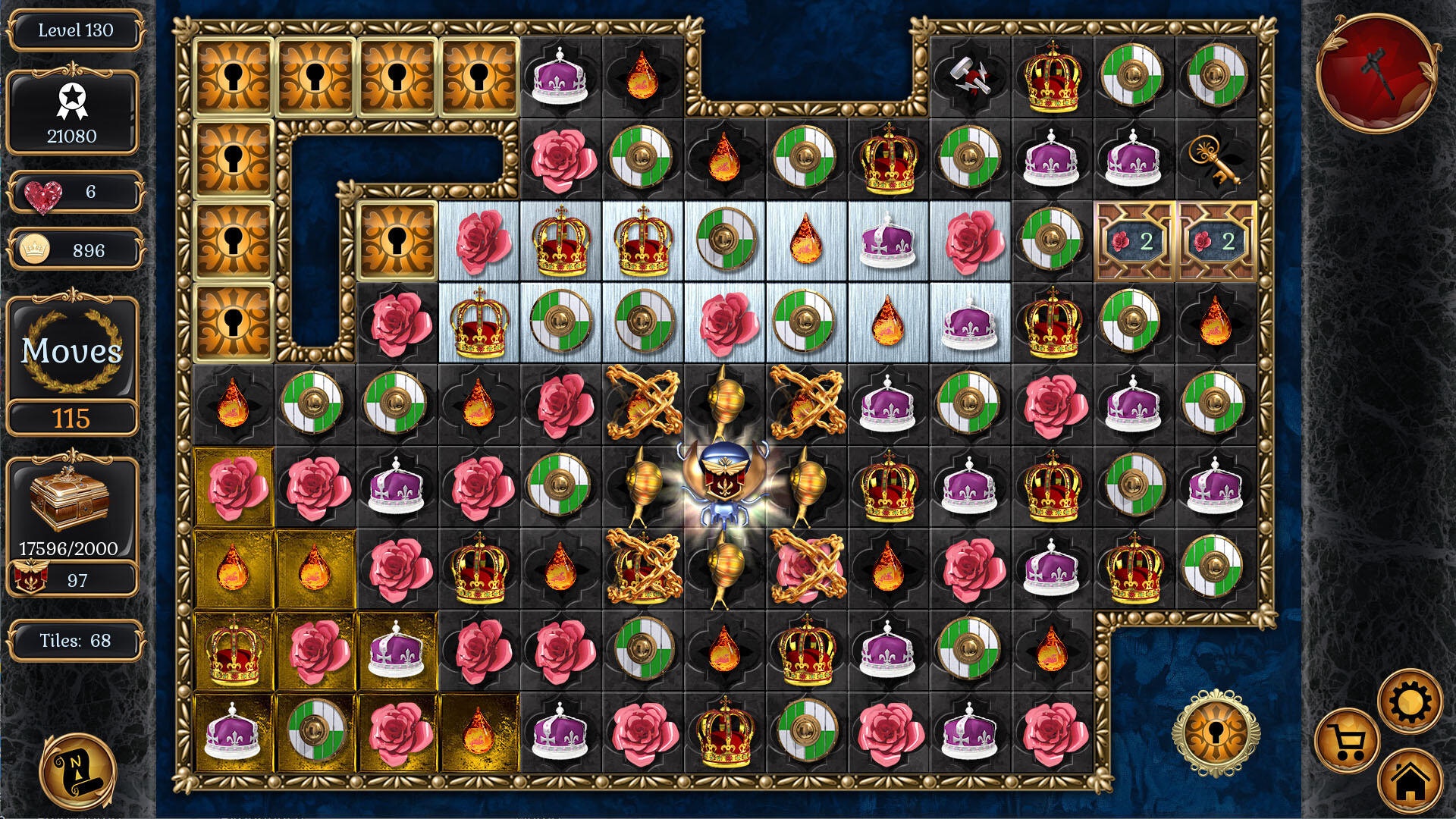 Jewel Match Origins 3 - Camelot Castle Collector's Edition screenshot game