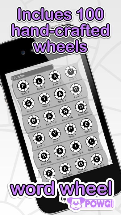 Screenshot of Word Wheel by POWGI