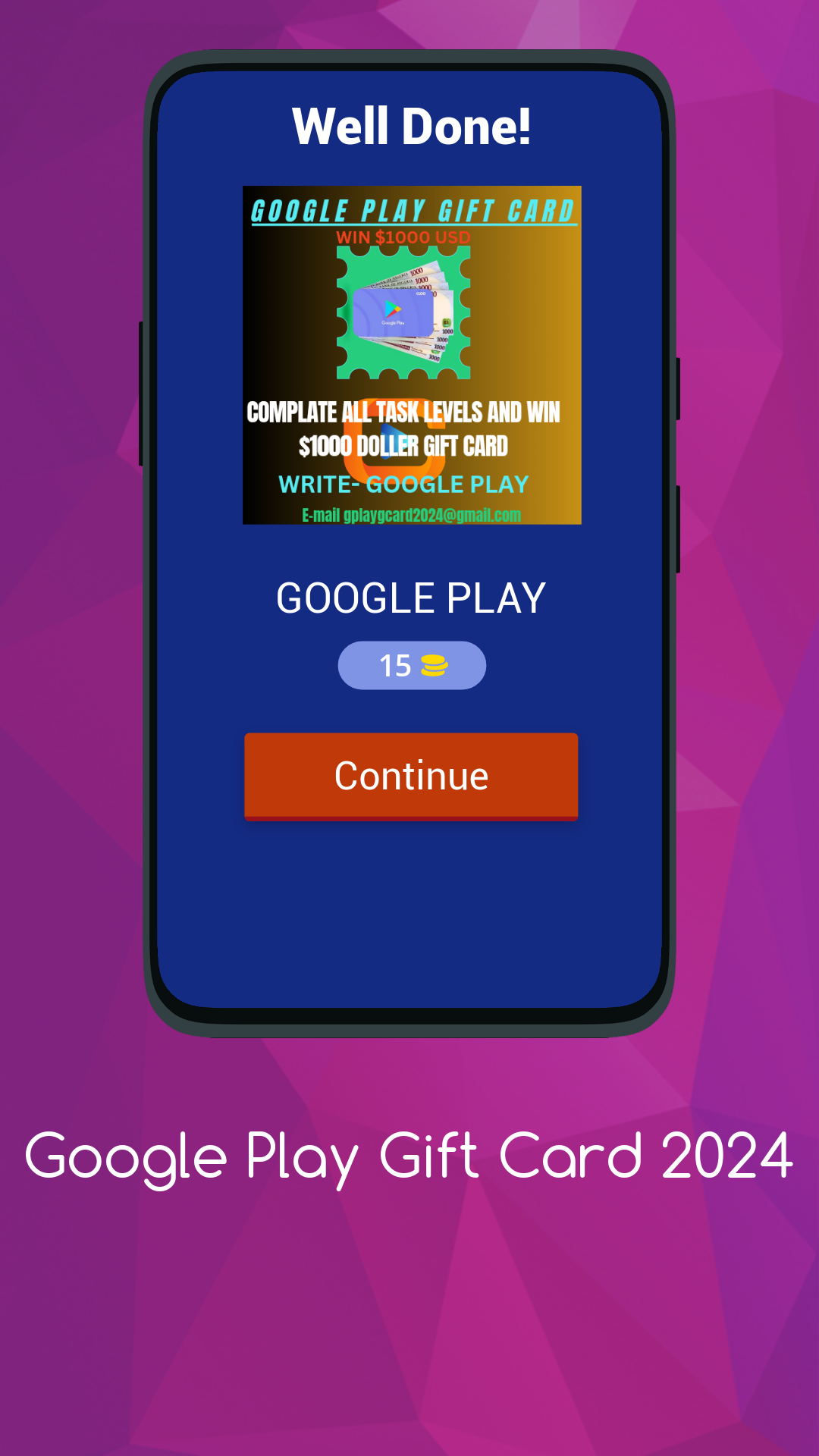 Screenshot of Google Play Gift Card 2024