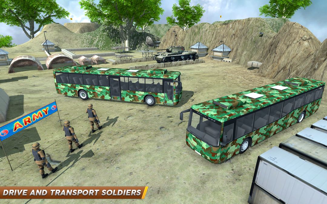 Army Bus Simulator Real Driving Transport Game遊戲截圖