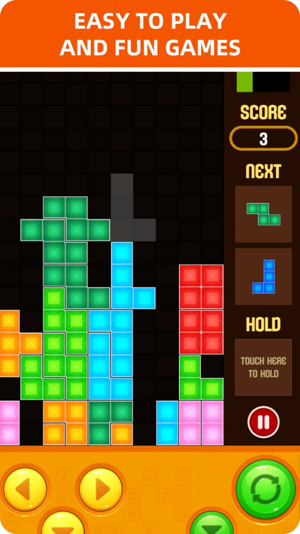 Screenshot of Free Block Puzzle - Classic Brick Tetris Game