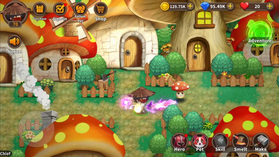 Screenshot of Mushroom Knight