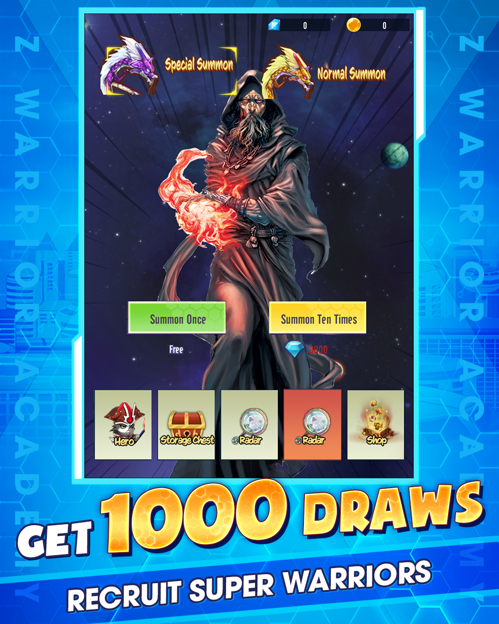 Z Warrior Academy Game Screenshot