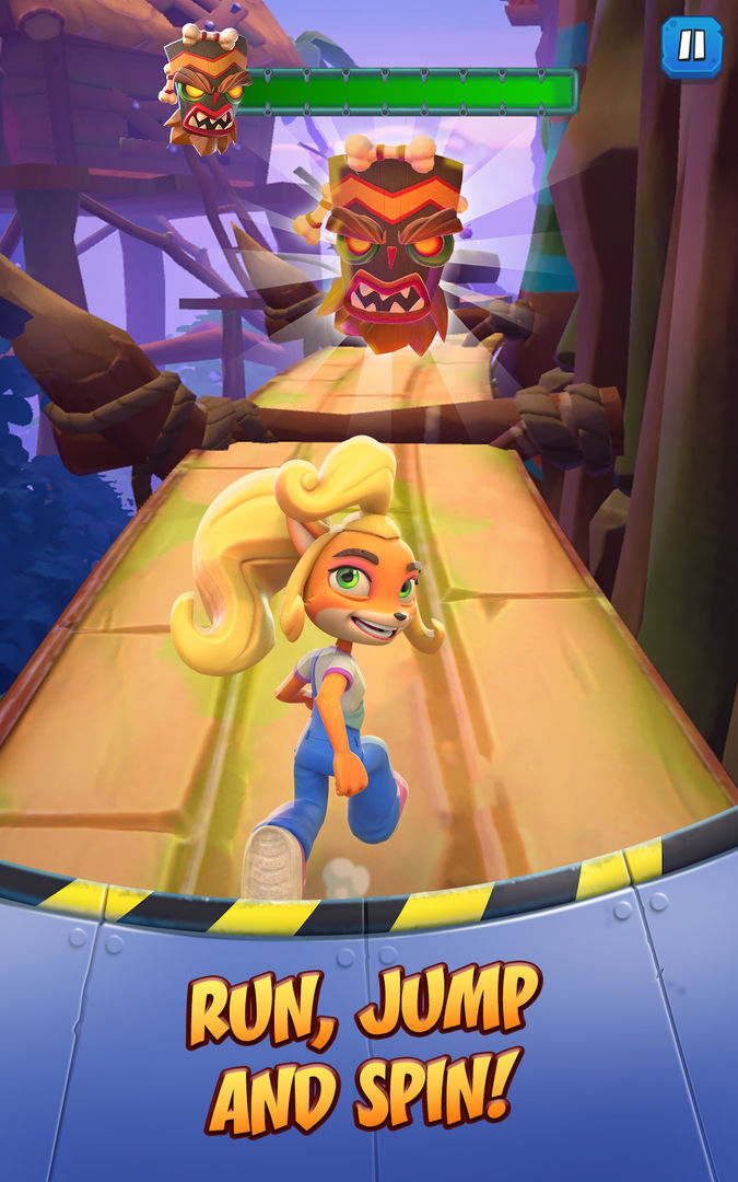 Screenshot of Crash Bandicoot: On the Run!