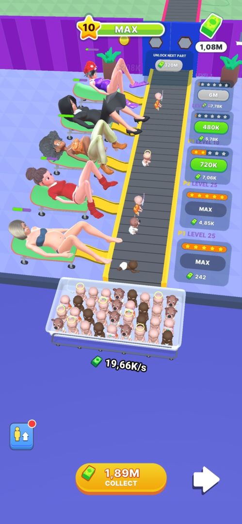Delivery Room: Idle factory screenshot game