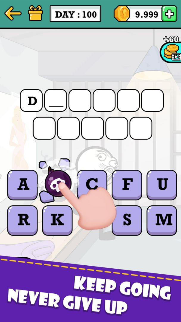 Word Story - Prison Break screenshot game