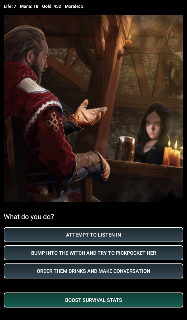 Dungeons and Decisions RPG Game Screenshot