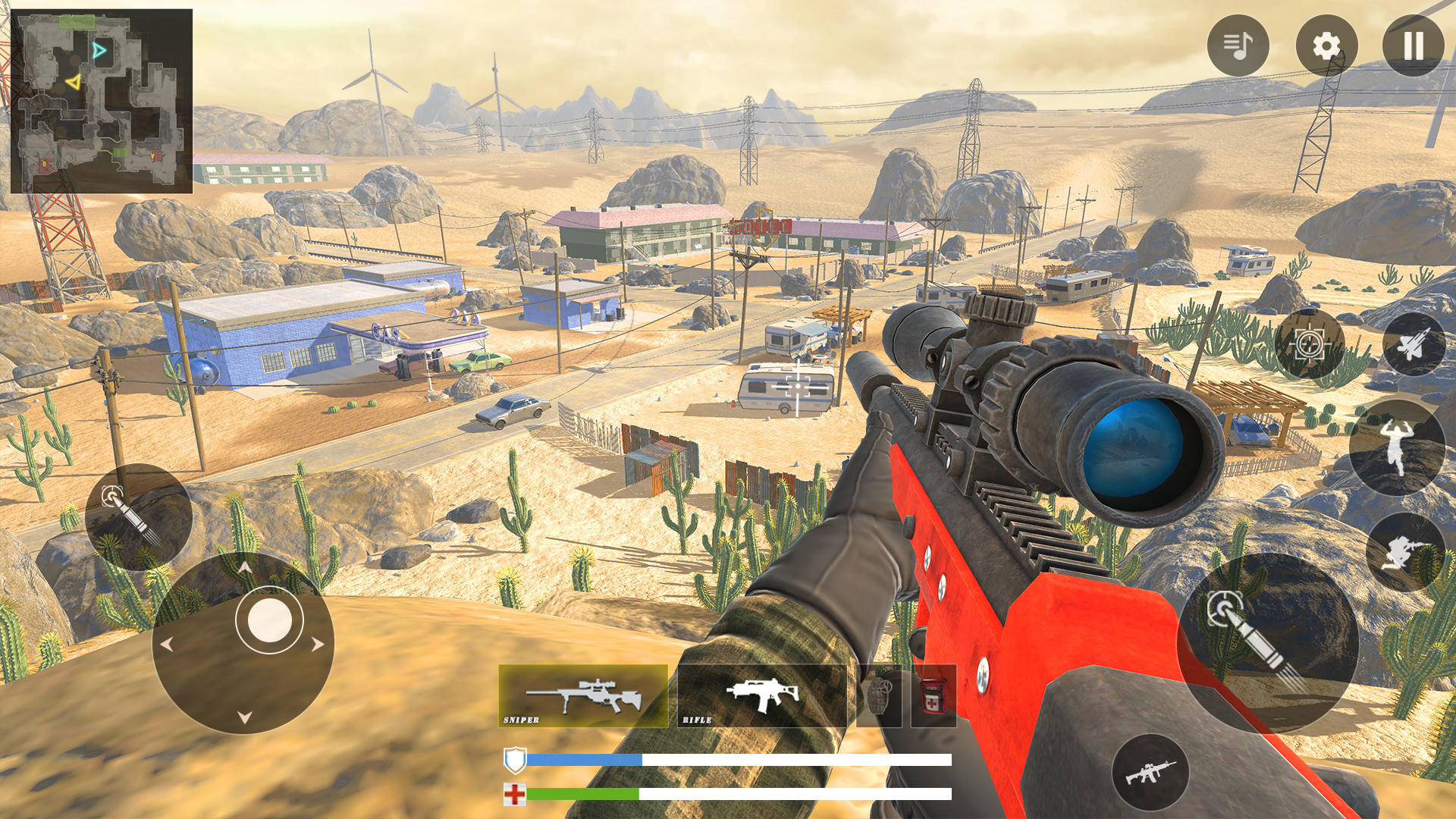 Desert Sniper 3D War Attack Game Screenshot