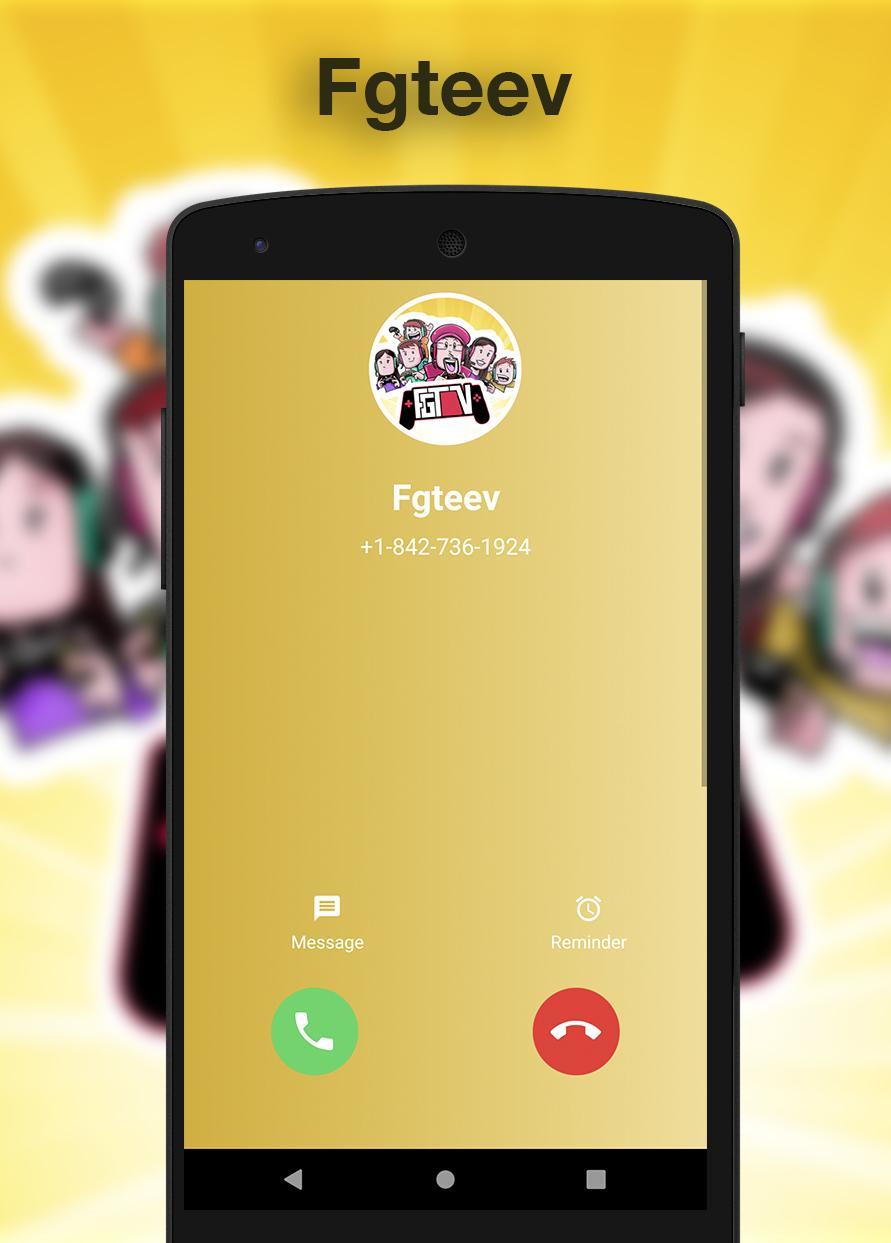 Fake Call Video And Fgteev Chat Game Screenshot