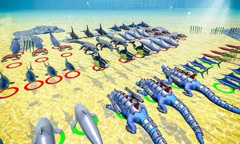 Sea Animal Kingdom: War Simula Game Screenshot