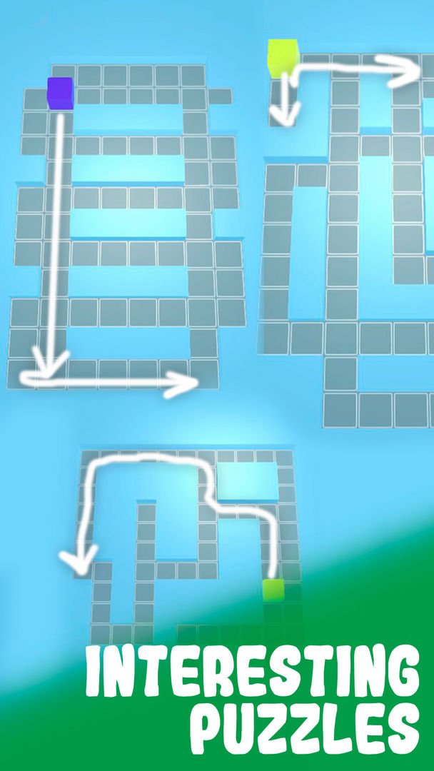 Color Fill Maze 3D screenshot game