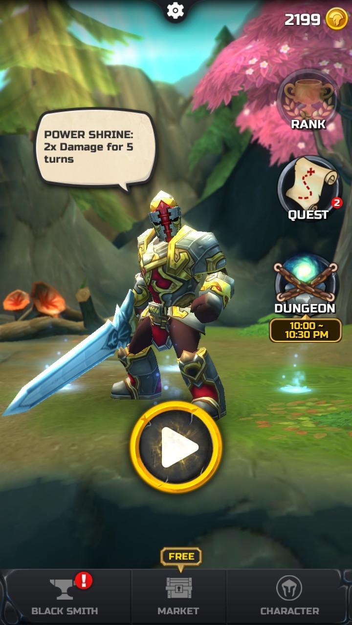 Cuplikan Layar Game Jump Warrior: Nonstop RPG