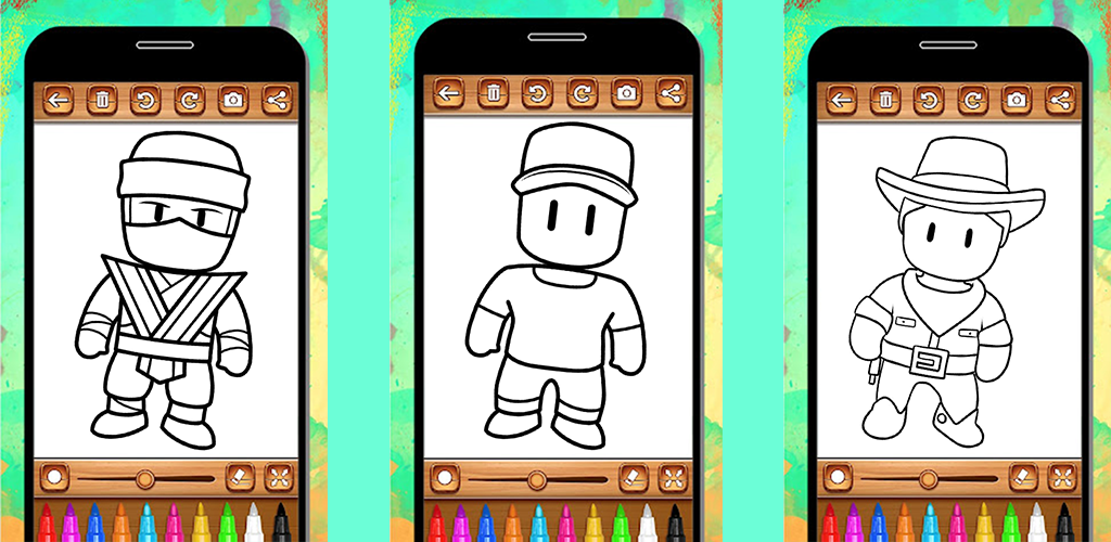 Jogos de Colorir Stumble Guys versão móvel andróide iOS apk baixar