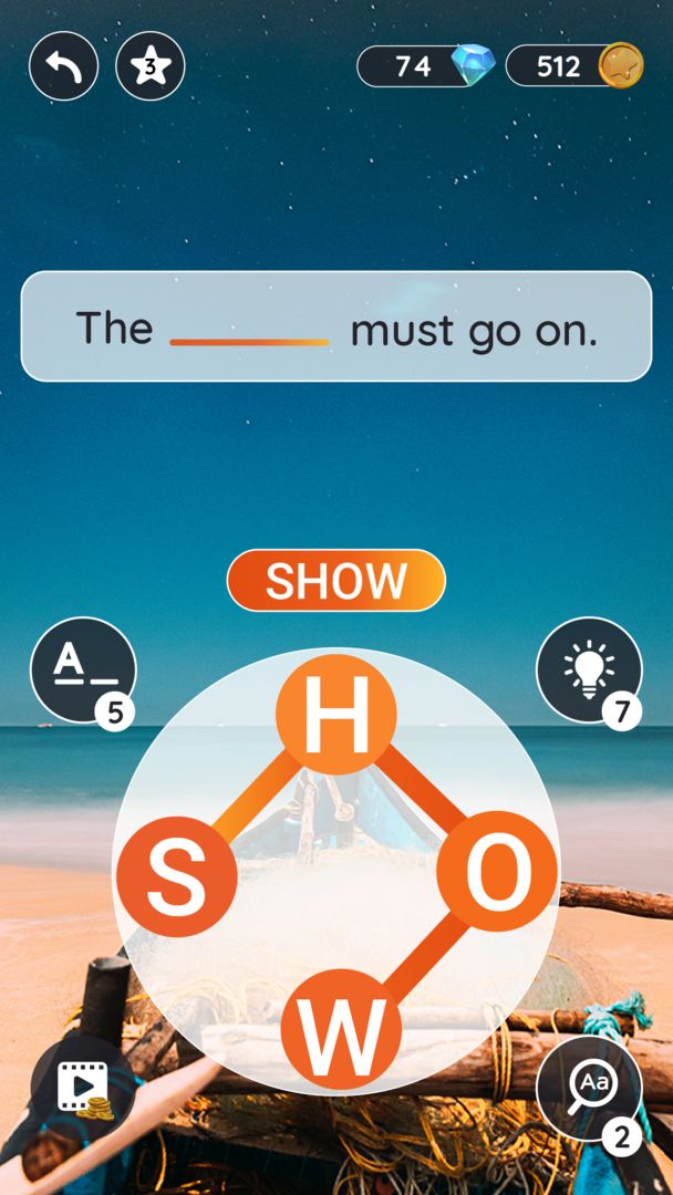 Screenshot of Quotescapes: Word Game
