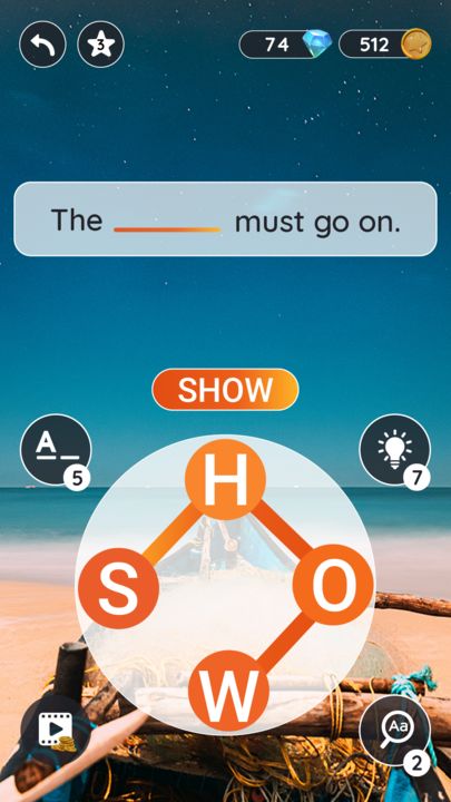Screenshot 1 of Quotescapes: Word Game 0.5.2