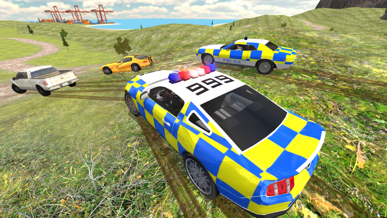 Police Car Driving vs Street Racing Cars 게임 스크린샷
