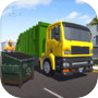  ไอคอนของ City Garbage Truck Driving