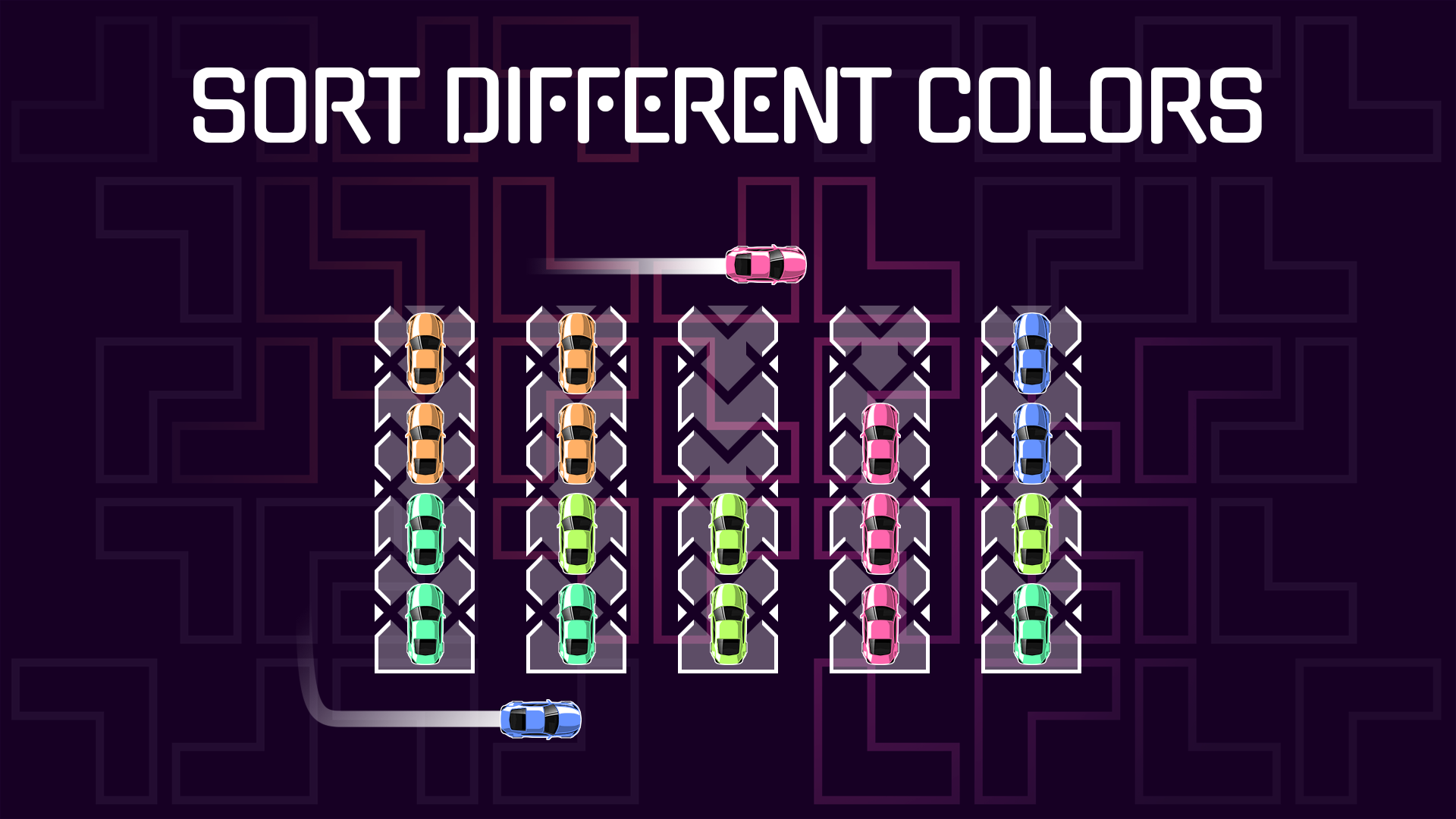 Screenshot of Car Sort: Puzzle Color Games