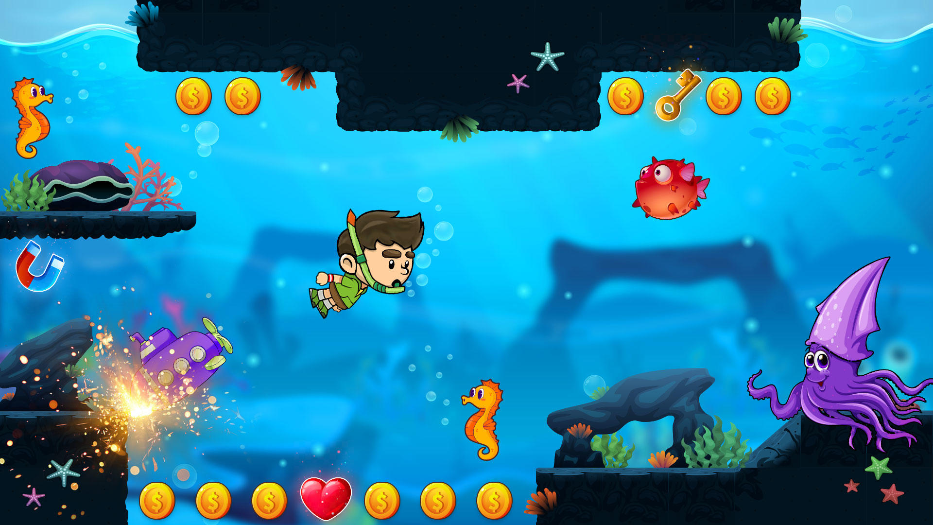 Super Marino: Jungle Adventure Game Screenshot