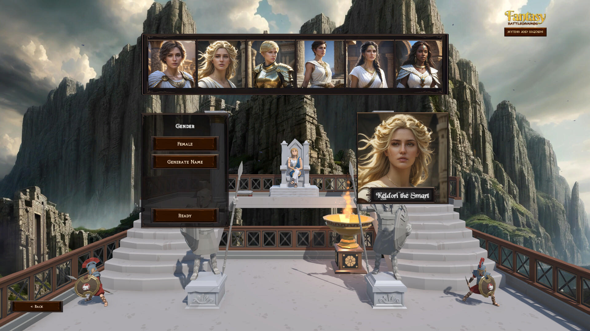 Myths and Legends screenshot game