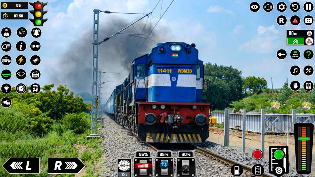 Real Train Simulator 3D Game ภาพหน้าจอเกม