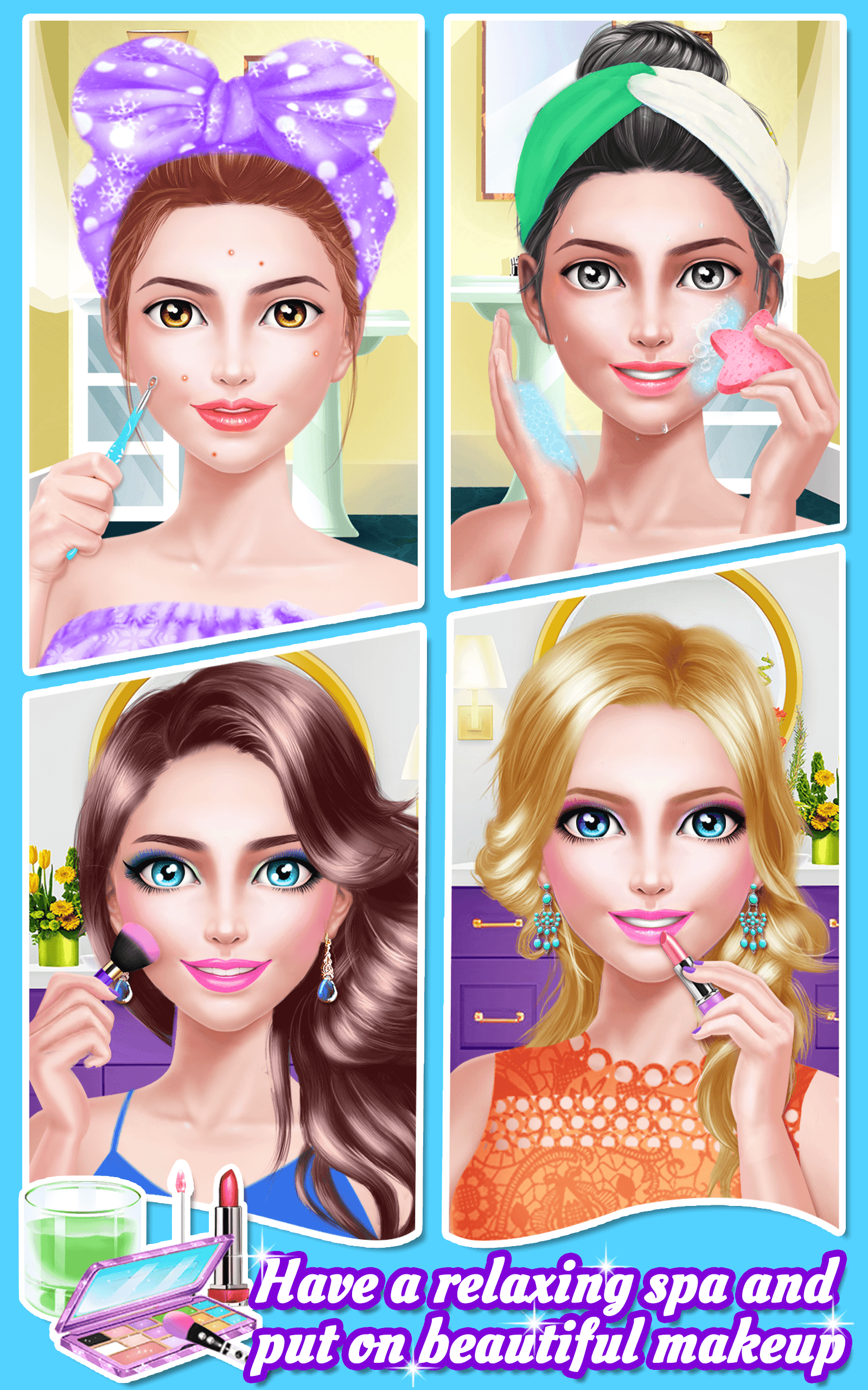 Mommy & Girl Family Fun Salon Game Screenshot