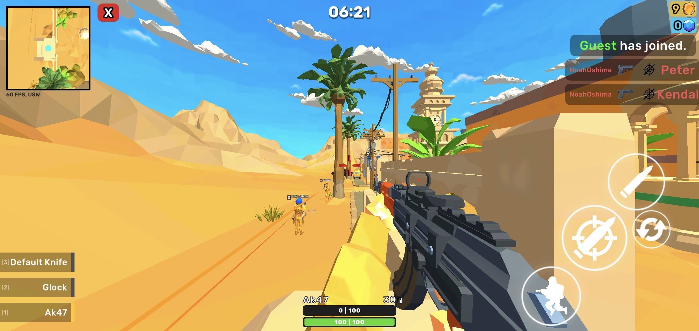 SandStrike.io ゲームのスクリーンショット