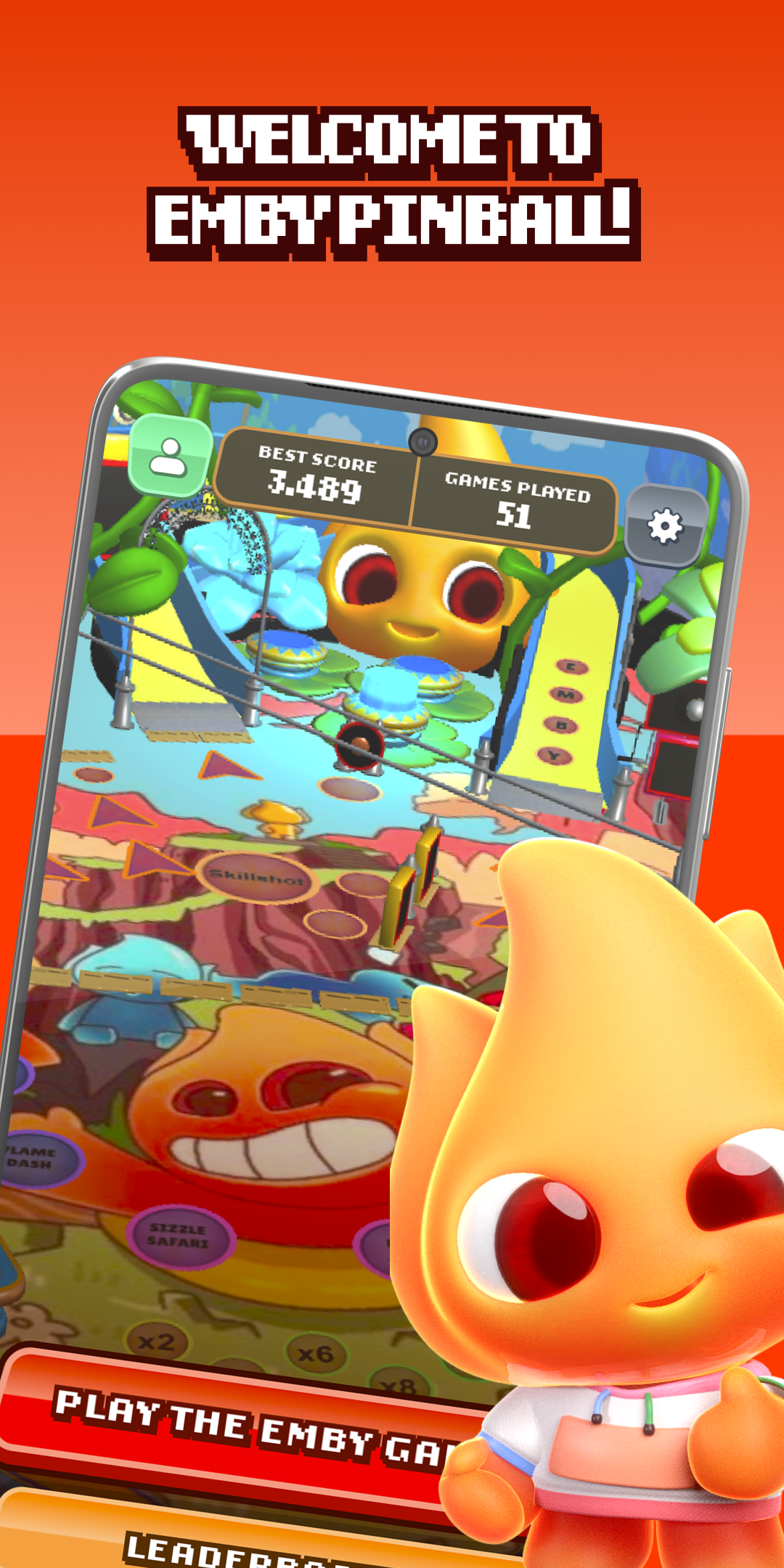 Emby Pinball Game Screenshot