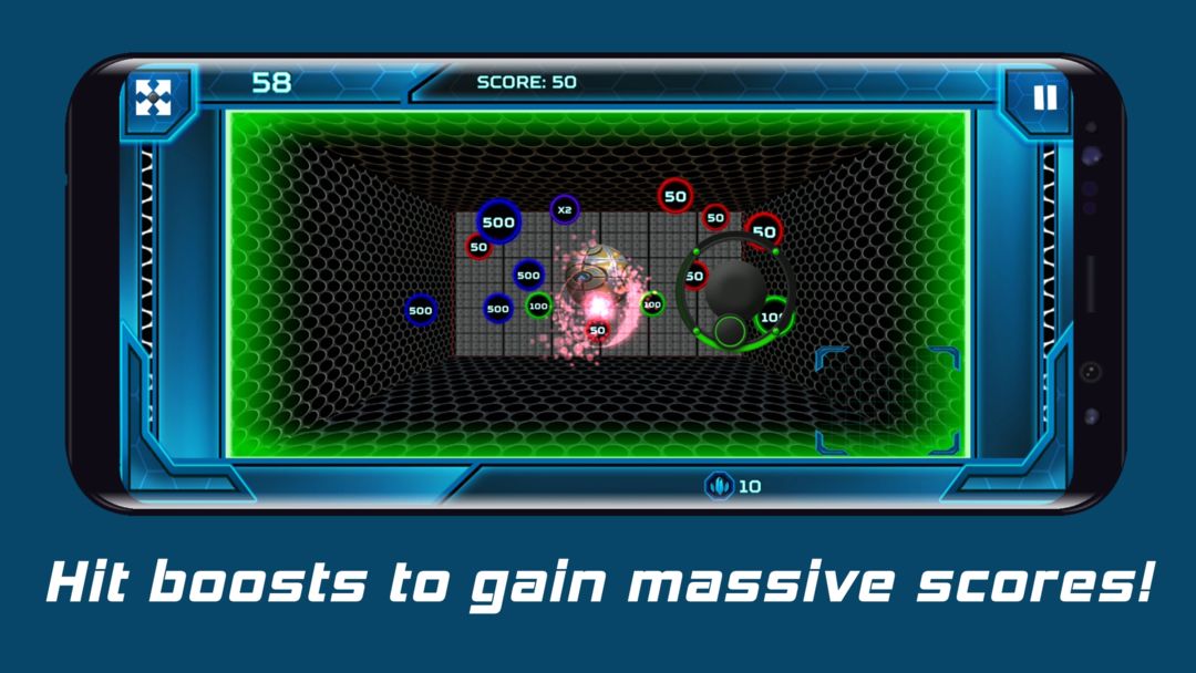 Hyper-Smash: The reverse breakout game ภาพหน้าจอเกม