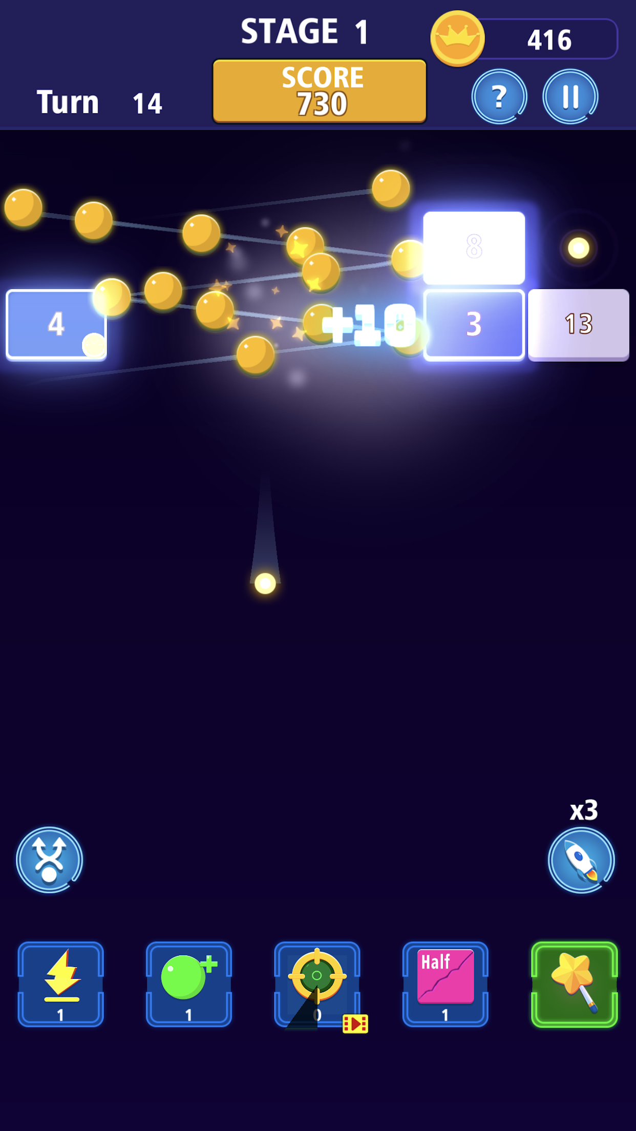 Bricks Breaker Crazy Blast Game Screenshot