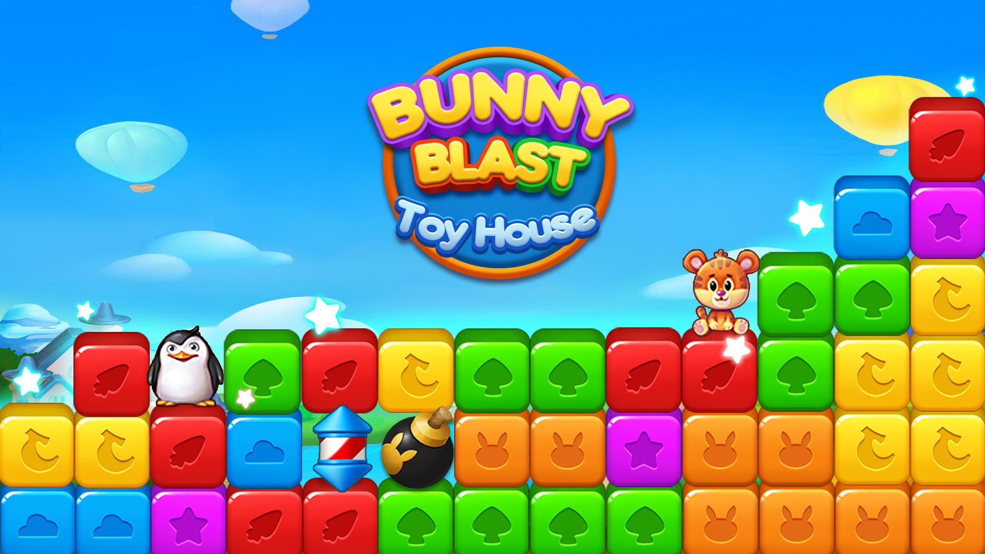 Banner of Bunny Blast: Spielzeughaus 