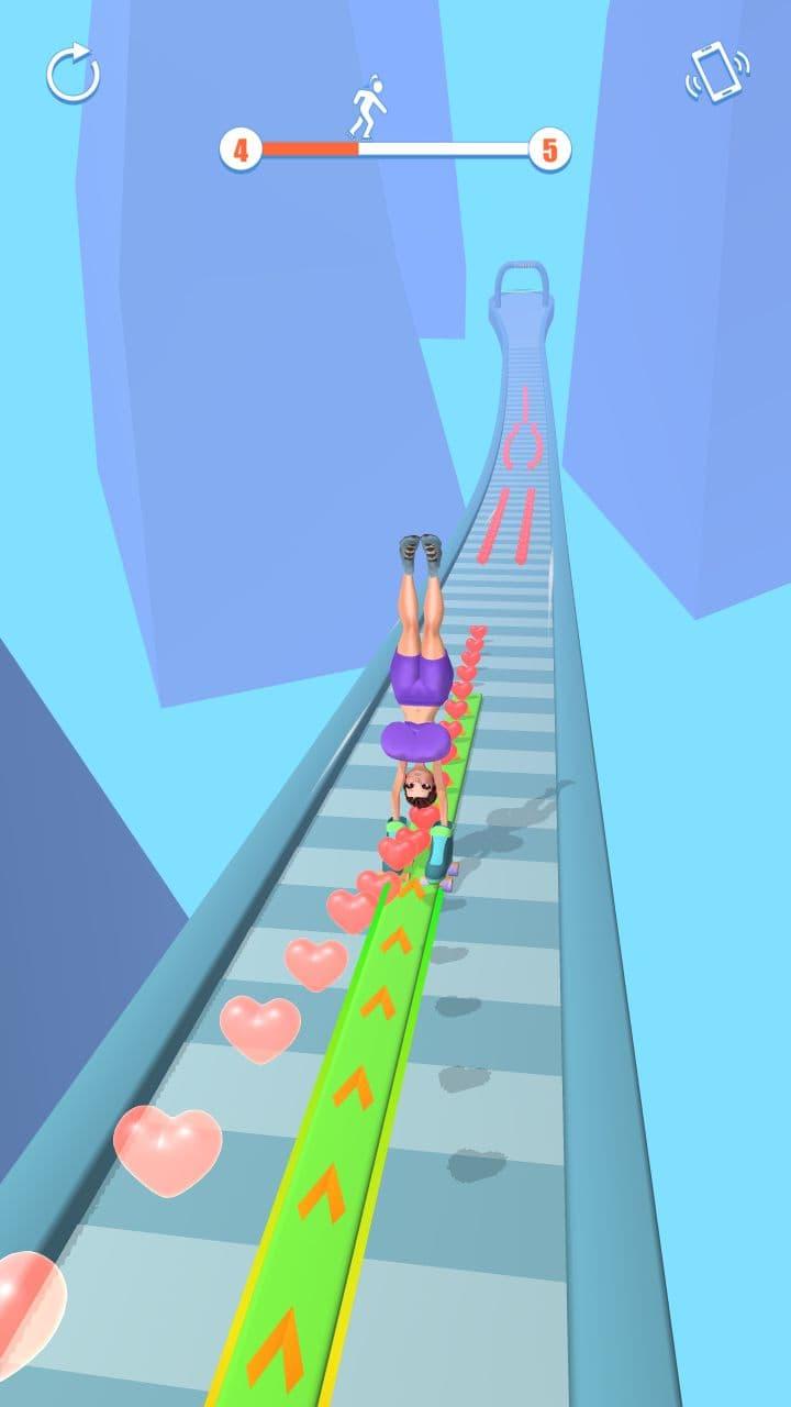 Hand Heels Roller Boobs Runner Game Screenshot