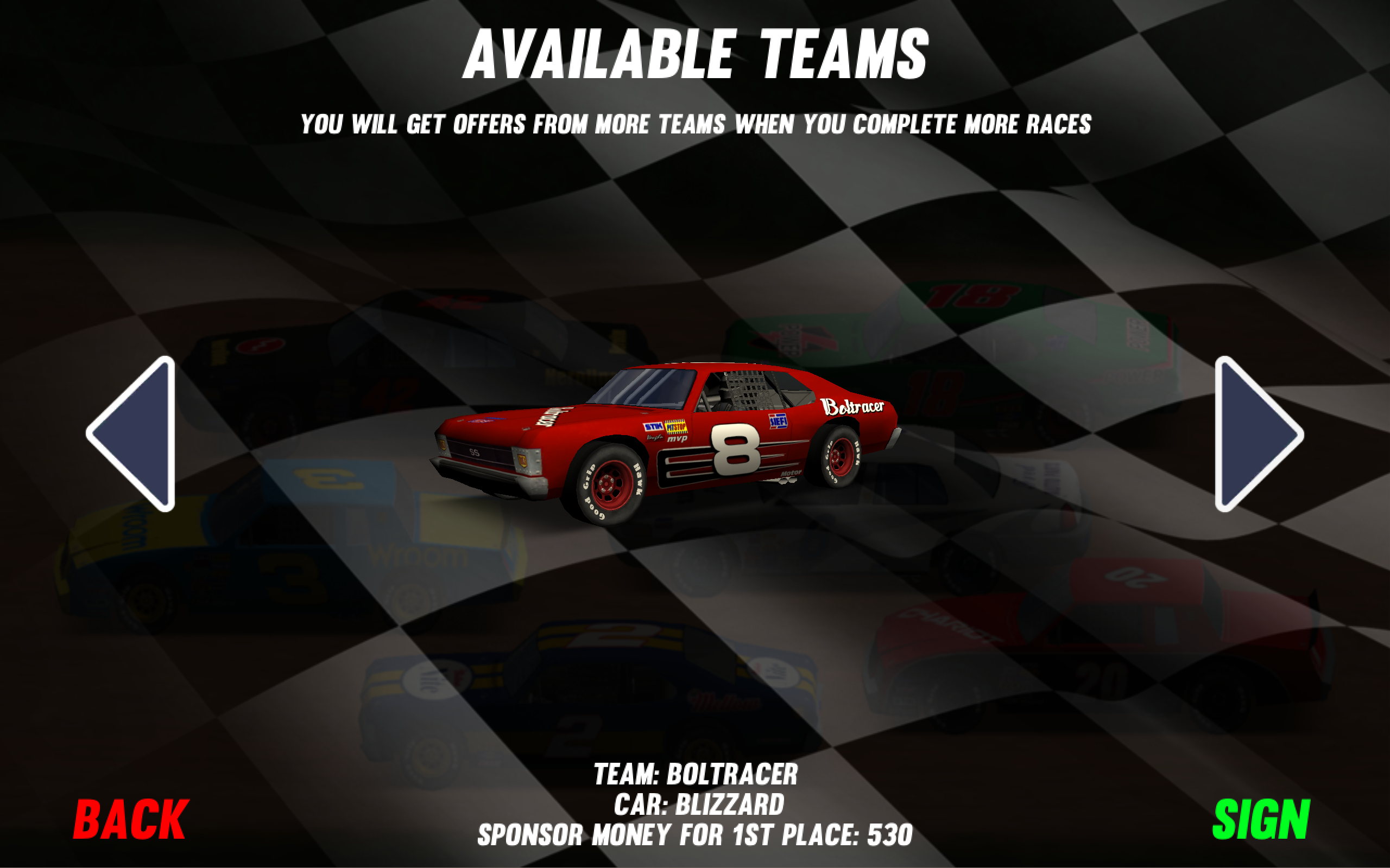 Dirt Track Stock Cars Game Screenshot