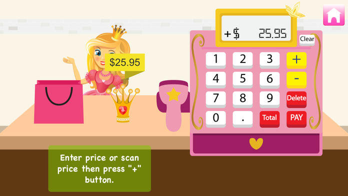 Princess Cash Register Full Game Screenshot