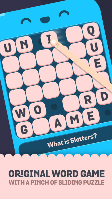 Screenshot of Sletters - A word game mixed with sliding puzzle