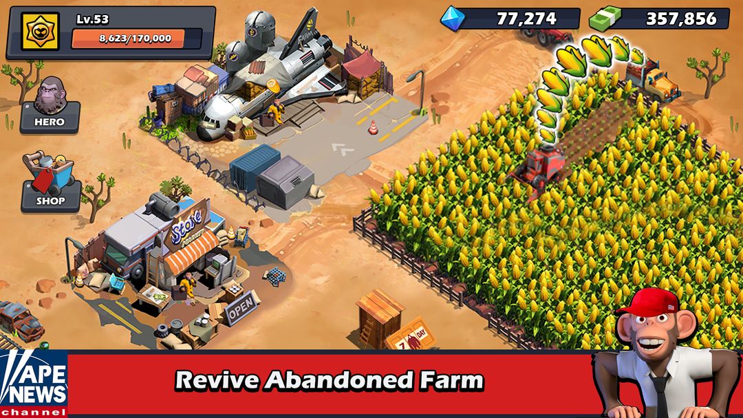 ApeOcalypse — TD and Farm 게임 스크린 샷
