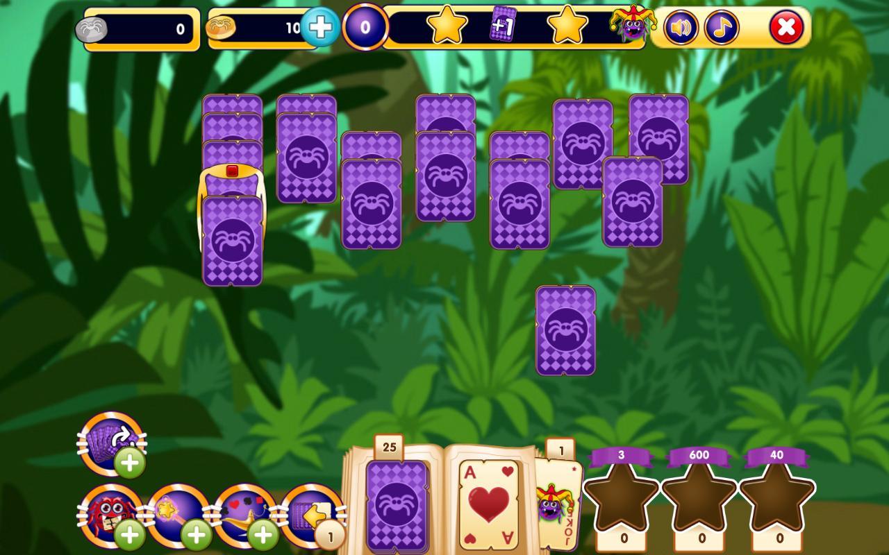 Spider Solitaire Online Game Screenshot