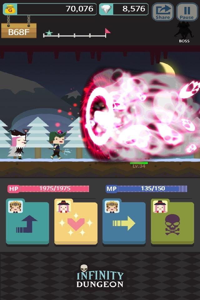 Infinity Dungeon Game Screenshot