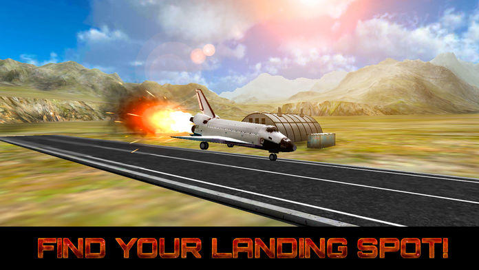 Captura de Tela do Jogo Space Shuttle Landing Simulator 3D