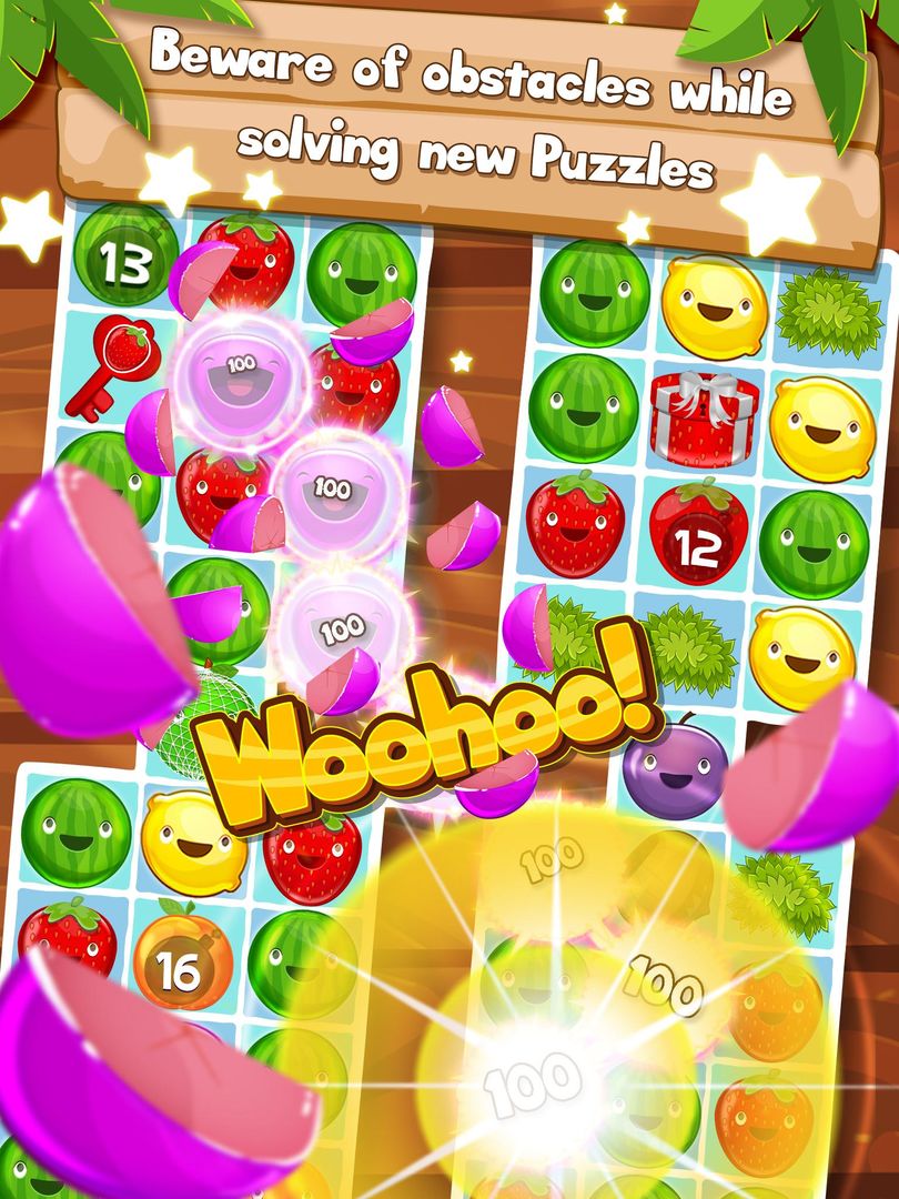 Fruit Pop! Puzzles in Paradise 게임 스크린 샷