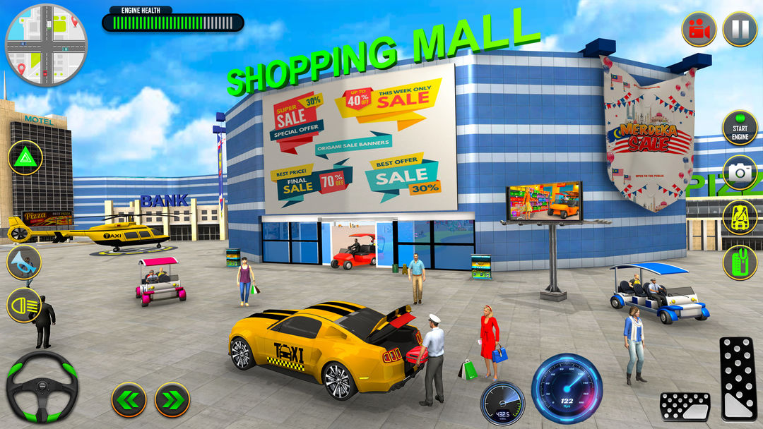 Screenshot of Taxi Car Driving: Car Games 3d