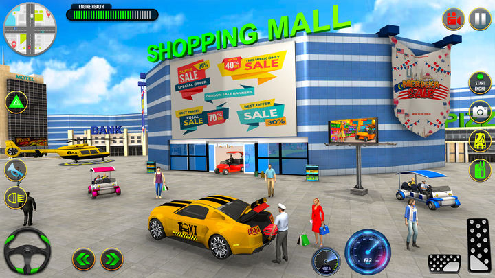 Screenshot 1 of Taxi Car Driving: Car Games 3d 1.1.9