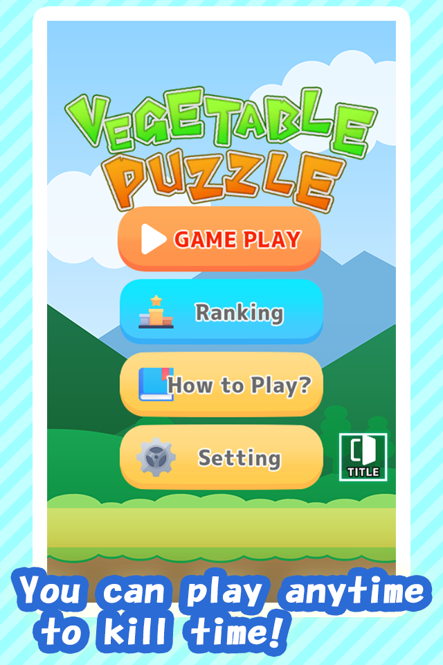Vegetable Puzzle growth games Game Screenshot