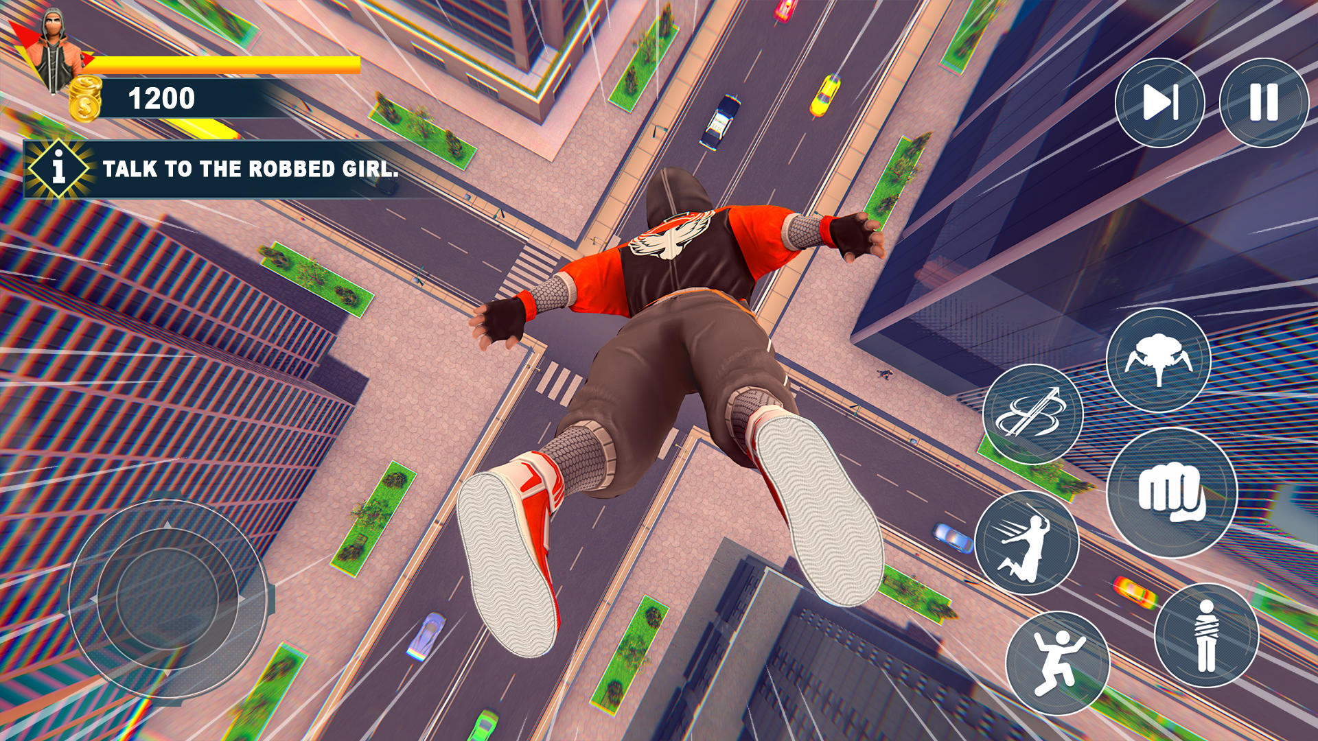 Screenshot of Super Rope Hero Fighter Rescue