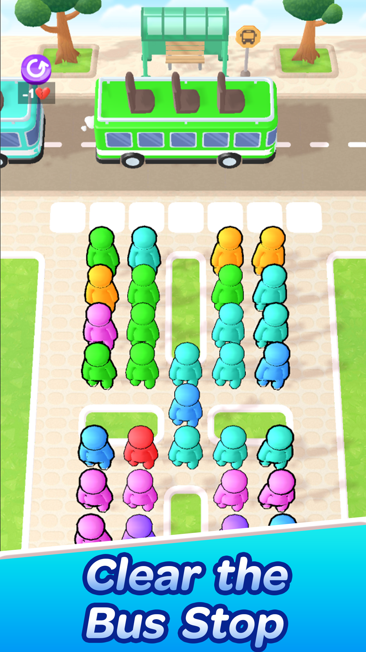 Bus 3D Match: Tile Puzzle Game Screenshot